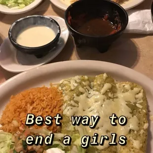 Enchiladas verdes