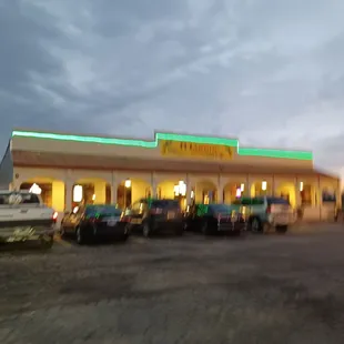 outside