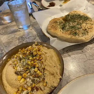 Blue Crab and Corn Hummus