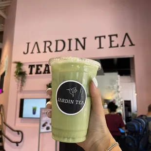 Matcha Lavender Cold Drink