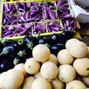 a variety of fruits and vegetables