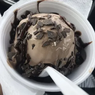 Death by chocolate. I added chocolate shaving to it.