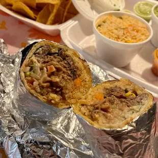 Carne asada burrito