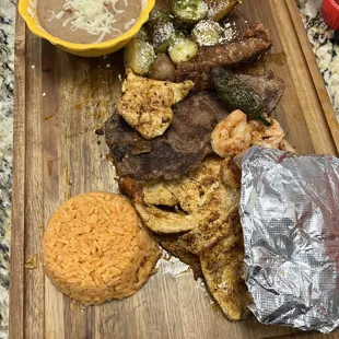 a plate of food