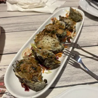 Grilled Stuffed Oysters - 6 pcs.