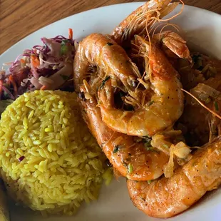 Shrimp and rice were good
