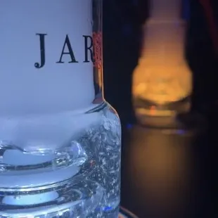 a close up of a glass of water