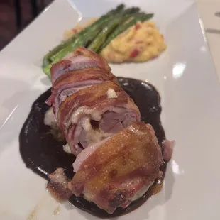 Bacon wrapped tenderloin