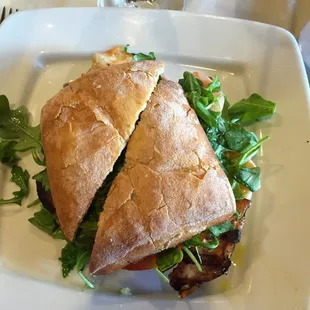 Chicken Caprese sandwich