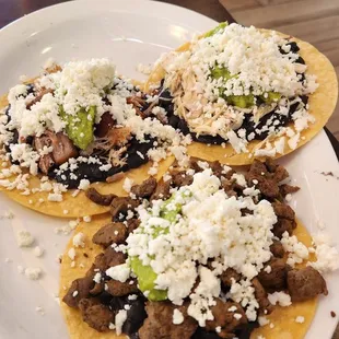 Tostado...beef, carnitas, chicken