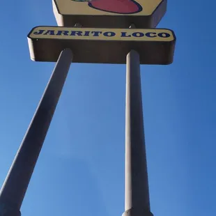 Exterior sign from highway