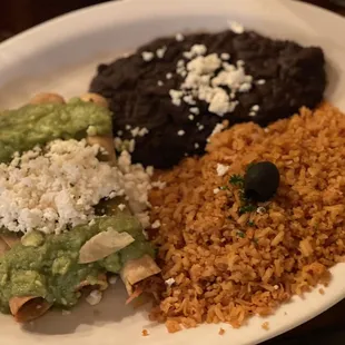 Flautas, 2 chicken 1 potato