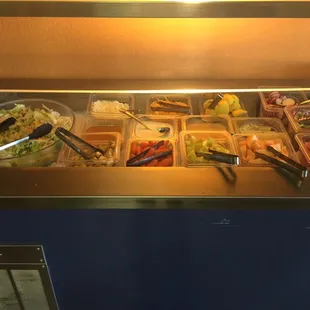 a variety of food items