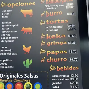 Updated menu 2022