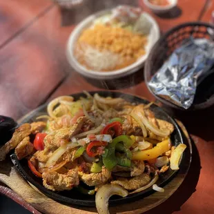 Chicken fajitas