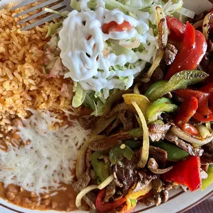 Steak fajitas
