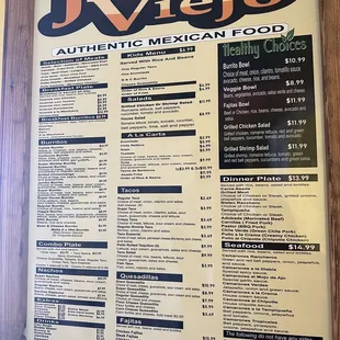 Menu as if 10/06/2023