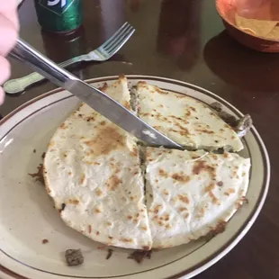 Carne Asada Super Quesadilla