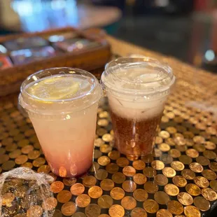 Italian soda, fresh cherry lemonade