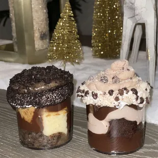 Left: Oreo Coffee Cake // Right: Triple Chocolate Nutella