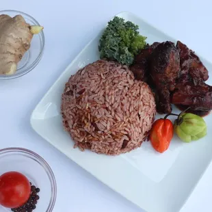 a plate of food