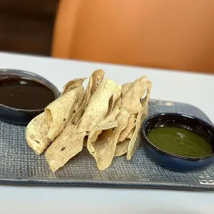 Complimentary papadum to start - very yummy and came out fresh