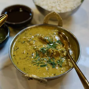 Methi Malai Chicken - my favorite entree, though a bit heavy on the cream