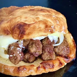 a meatball sandwich
