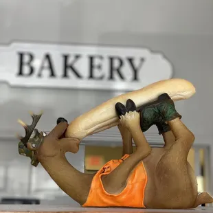 a figurine of a deer