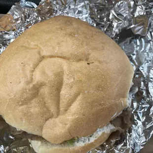 Large gyro sandwich