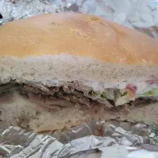 Big gyro sandwich
