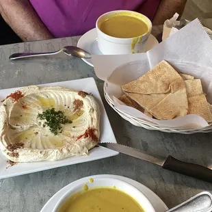 This soup was just delicious. The pita bread is fresh &amp;  light with just the right amount crunch. So good .