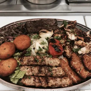 Combo tray. Made fresh to order.