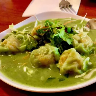 8. Shrimp Dumpling with Green Curry