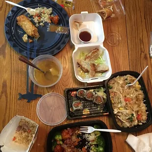 sushi and sashimi, food