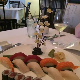 Sushi deluxe at Jasmine tonight. Always fresh. Great service. Our fave.