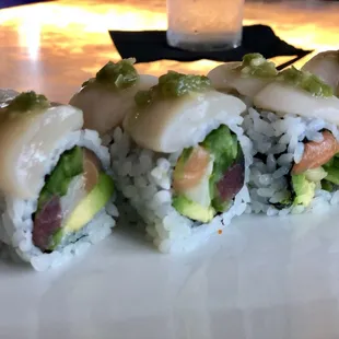 Henry had this made specially for me.  Note the fresh wasabi on top.  Wowzo!