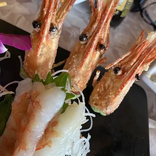 Ama Ebi.  Fresh and prepared perfectly