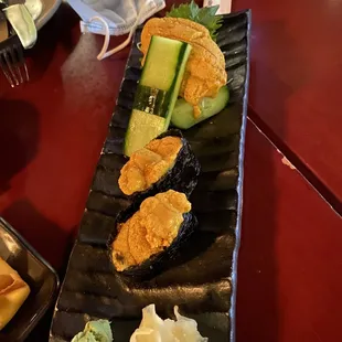 The BEST uni (sea urchin) I ever had !!! Look how big it was. So fresh &amp; taste like the ocean. My FAVORITE.