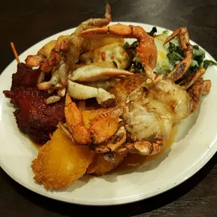 Plenty of variety on the buffet.