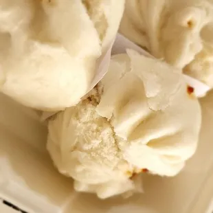 Steamed bbq pork buns.