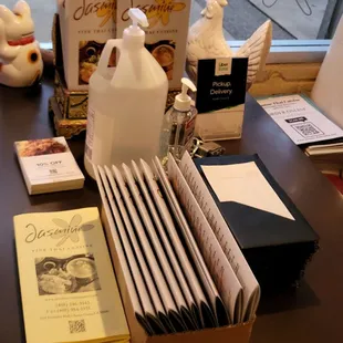 a variety of items on a table