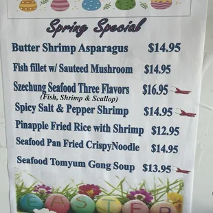 Special dishes