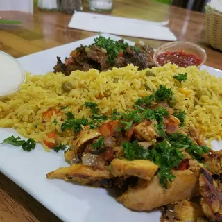 Beef and Lamb Shawarma Plate
