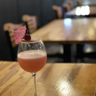 Pink Sakura - sake cocktail  that&apos;s so good