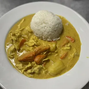 Yellow curry chicken
