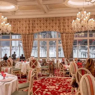 Inside of the restaurant.