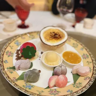 Assorted desserts on the house
