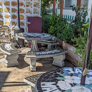 Outdoor seating area
