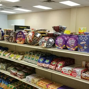 a wide selection of snacks
